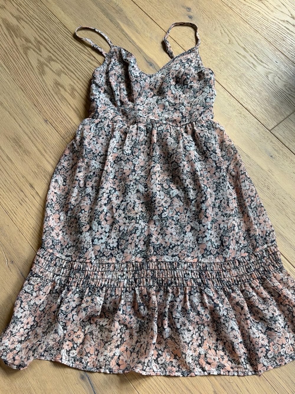 Hollister Pink Floral Midi Dress